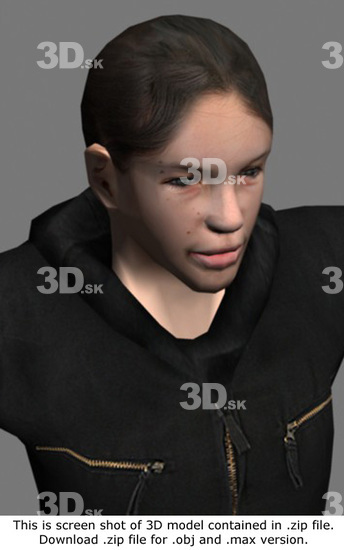 3D Model White Woman