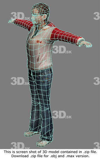 3D Model White Woman