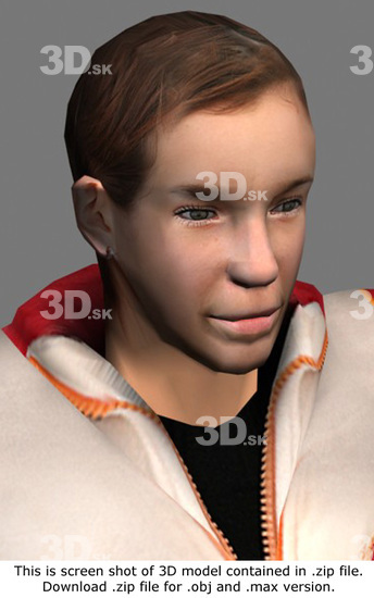 3D Model White Woman