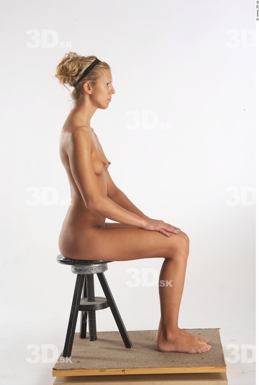 Whole Body Woman Artistic poses White Nude Slim