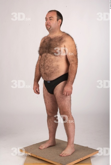 Whole Body Man Underwear Shoes Chubby Studio photo references