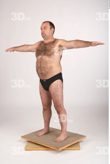 Whole Body Man Underwear Shoes Chubby Studio photo references