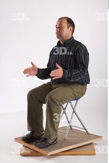 Whole Body Man Artistic poses White Casual Chubby