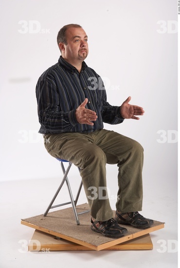 Whole Body Man Artistic poses White Casual Chubby