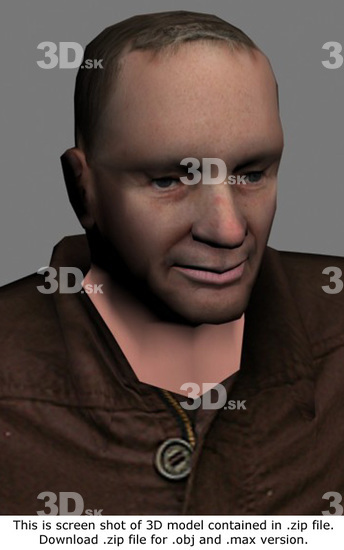 3D Model White Man