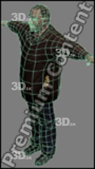 3D model White Man