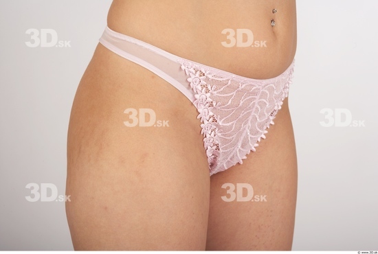 Hips Woman White Underwear Slim