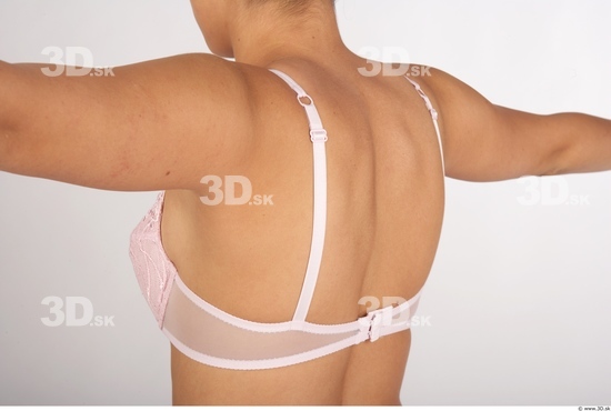 Back Woman White Underwear Slim