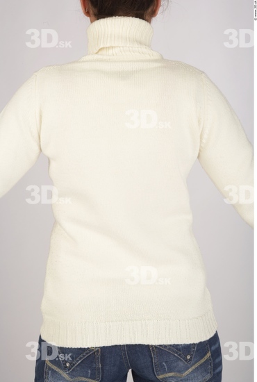 Upper Body Woman White Casual Slim