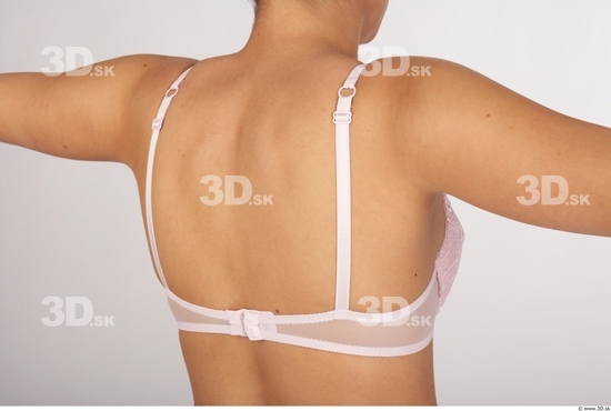 Back Woman White Underwear Slim