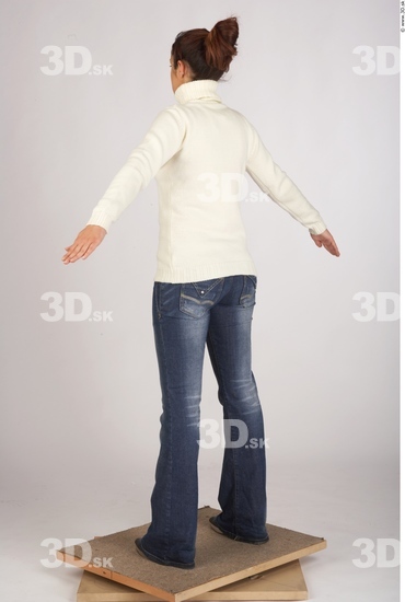 Whole Body Woman White Casual Slim