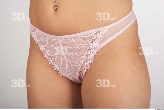 Hips Woman White Underwear Slim