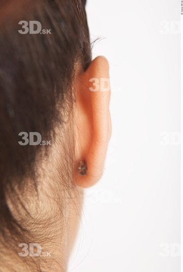 Ear Woman White Nude Slim