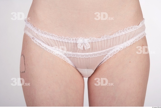 Hips Woman White Underwear Slim