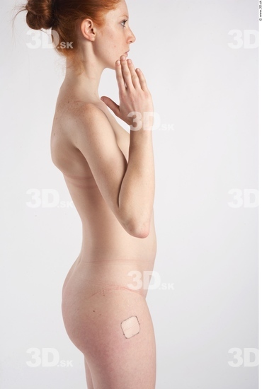 Arm Whole Body Woman Animation references Nude Slim Studio photo references