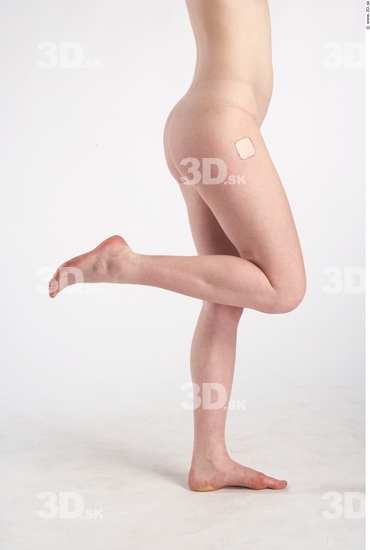 Leg Whole Body Woman Animation references Nude Slim Studio photo references