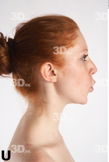 Whole Body Head Phonemes Woman Animation references Nude Slim Studio photo references