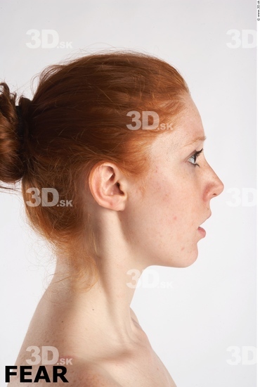 Whole Body Head Emotions Woman Animation references Nude Slim Studio photo references