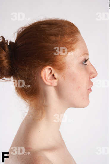 Whole Body Head Phonemes Woman Animation references Nude Slim Studio photo references