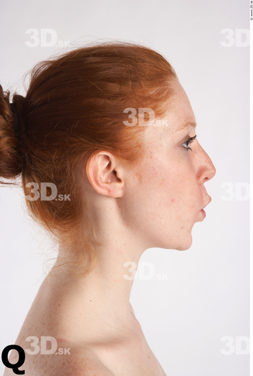 Whole Body Head Phonemes Woman Animation references Nude Slim Studio photo references