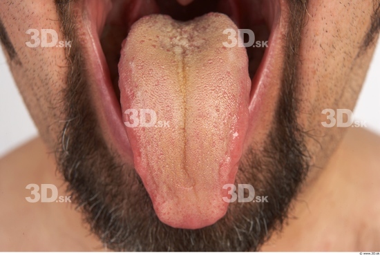 Tongue Man White Nude Average