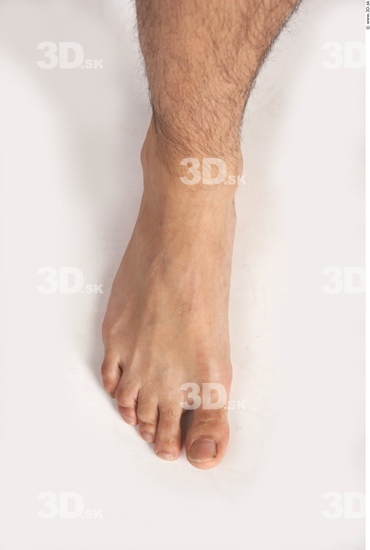 Foot Man White Nude Average