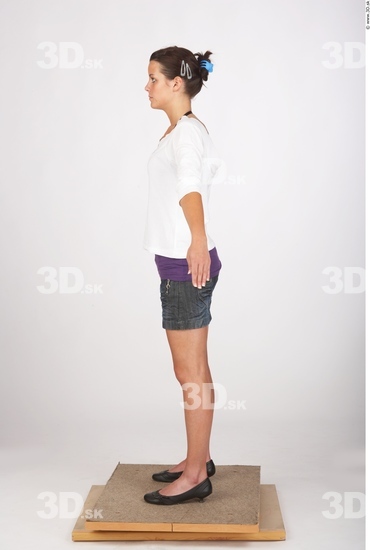 Whole Body Woman Casual Athletic Studio photo references