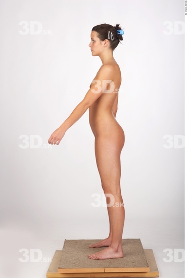 Whole Body Woman Nude Athletic Studio photo references