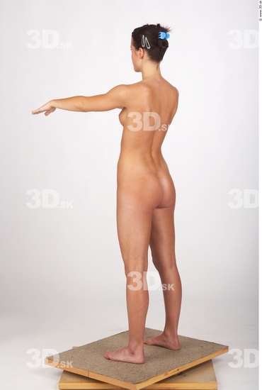 Whole Body Woman Nude Athletic Studio photo references