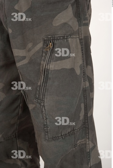 Thigh Whole Body Man Army Trousers Average Studio photo references