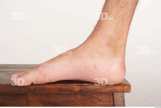 Foot Whole Body Man Nude Average Studio photo references