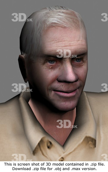 3D Model White Man