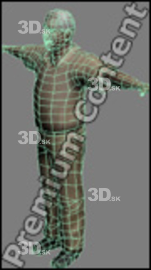 3D model White Man