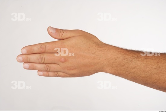 Hand Whole Body Man White Average Studio photo references