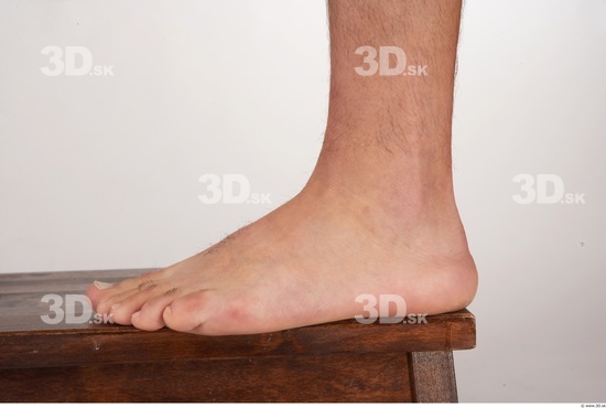 Foot Whole Body Man White Nude Average Studio photo references