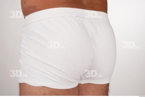 Hips Whole Body Man White Underwear Pants Average Studio photo references
