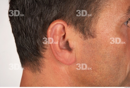 Ear Whole Body Man White Average Studio photo references