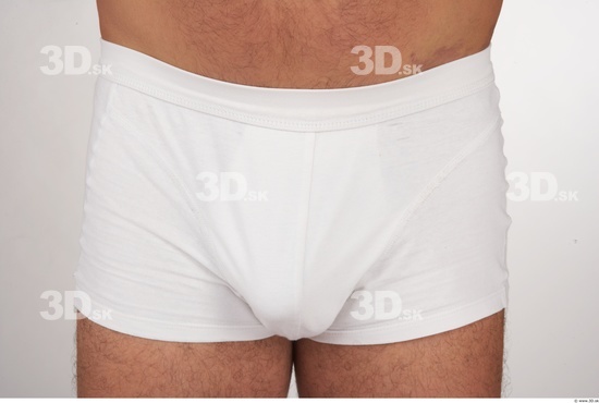 Hips Whole Body Man White Underwear Pants Average Studio photo references