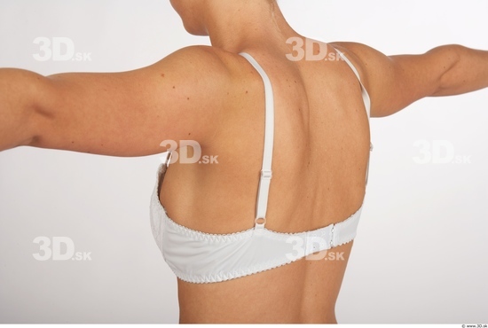 Whole Body Back Woman Underwear Bra Slim Studio photo references