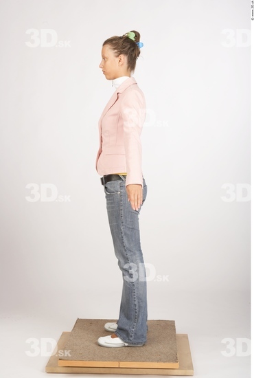 Whole Body Woman Casual Slim Studio photo references