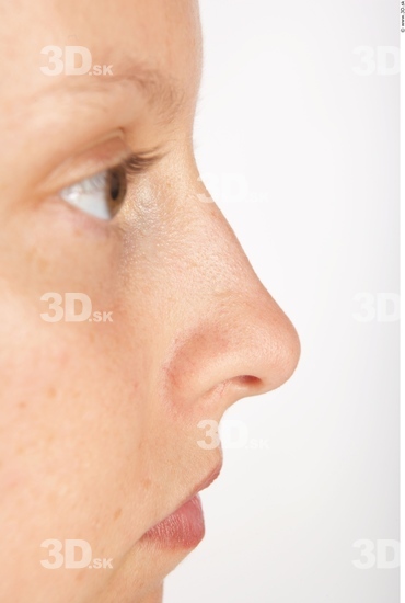 Nose Whole Body Woman Slim Studio photo references