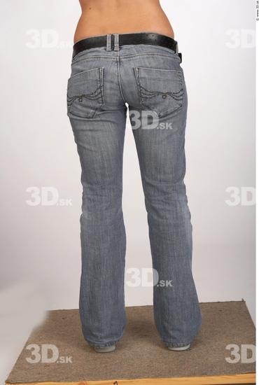 Leg Whole Body Woman Casual Jeans Slim Studio photo references