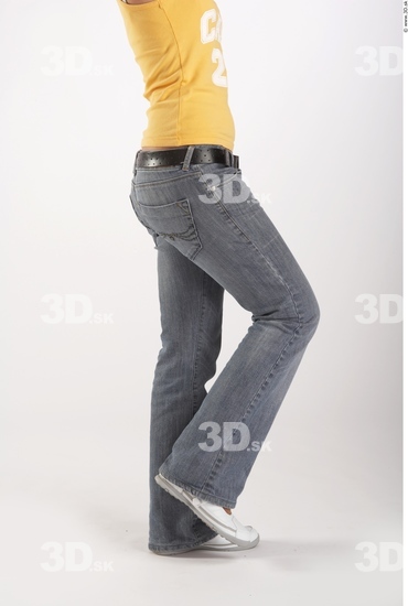 Leg Woman Animation references White Casual Jeans Slim