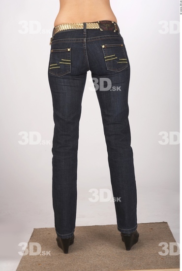 Leg Whole Body Woman Casual Jeans Slim Studio photo references