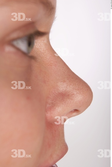 Nose Whole Body Woman Slim Studio photo references