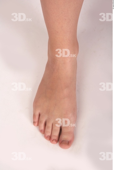 Foot Whole Body Woman Nude Slim Studio photo references