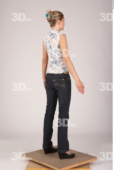 Whole Body Woman Casual Slim Studio photo references