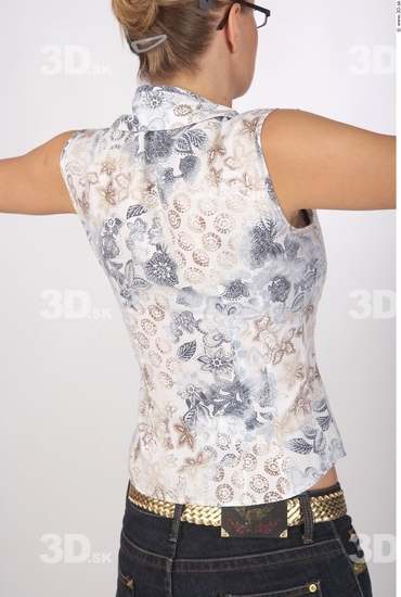 Upper Body Whole Body Woman Casual Blouse Slim Studio photo references