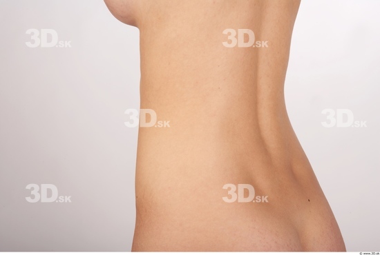 Whole Body Back Woman Nude Slim Studio photo references