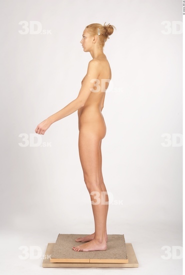 Whole Body Woman Nude Slim Studio photo references